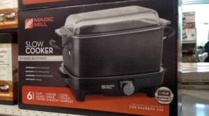 A slow cooker designed for Shabbat-use for sale at Buzz Electonics.