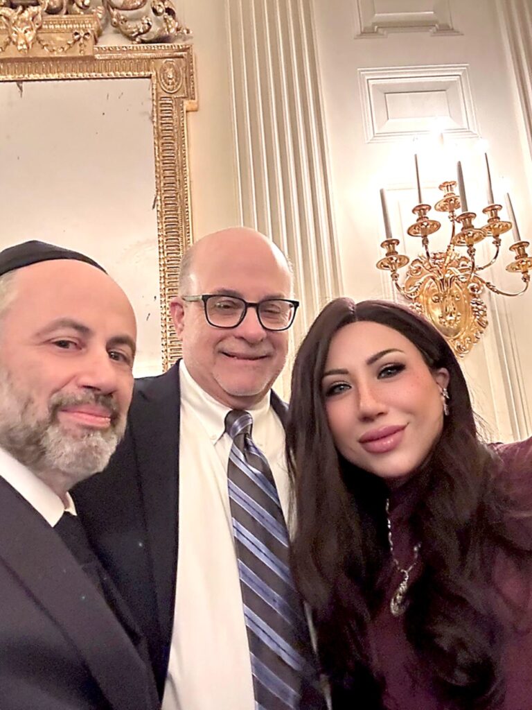 L to R: Dr. Jack Sadacka, Mark Levin, constitutional attorney and nationally syndicated radio and television host, and Linda Sadacka.